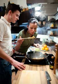 members of the group do their own catering